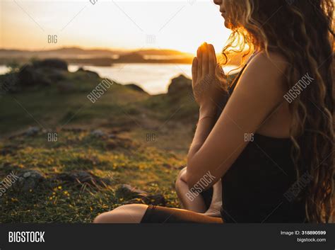 woman praying  image photo  trial bigstock