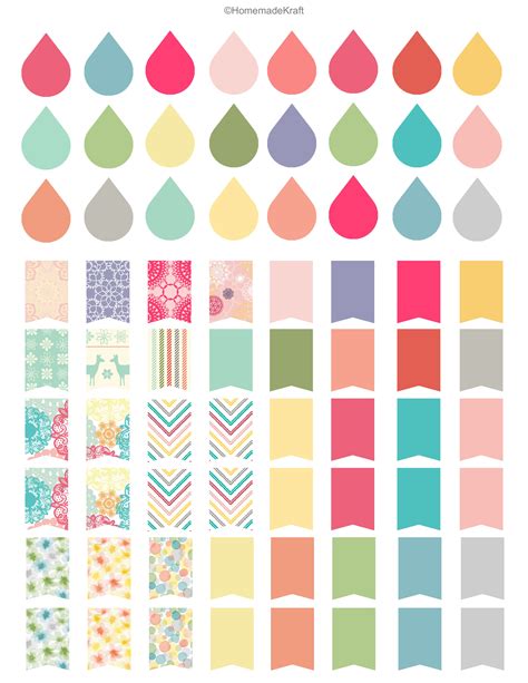 printable planner stickers planner template