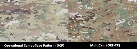 army camouflage patterns ocp  multicam