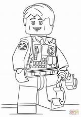 Coloring Lego City Pages Printable Undercover Police Library Clipart sketch template