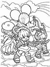 Coloring Pages Books Rainbow Brite Kids Cute sketch template