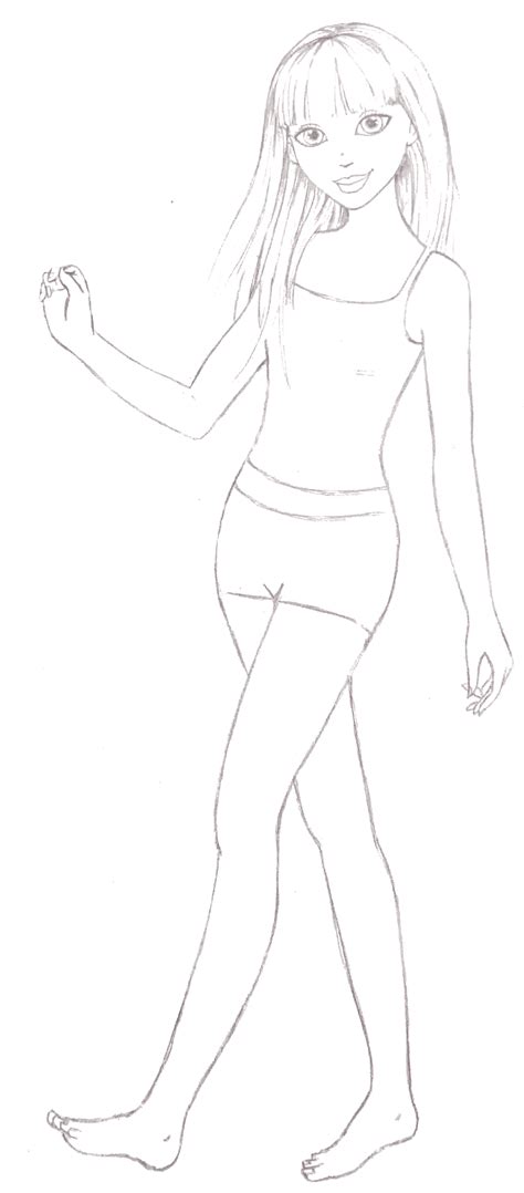 pin  elena  coloring pages body sketches female sketch coloring