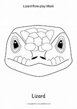 Lizard Mask Role Play Printable Masks Sparklebox Related Items sketch template