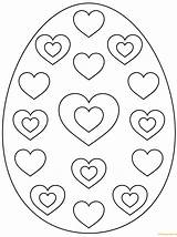 Easter Egg Coloring Pages Hearts Printable Pattern Eggs Color Heart Supercoloring Online Print Culture Arts Book Coloringpagesonly Patterns Kids Choose sketch template