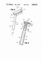 Patent Patents Disposable Razor Drawing sketch template