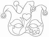 Carnevale Maschera Colorare Purim Masks sketch template