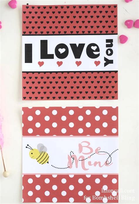 valentine candy bar wrappers  printable  valentines day