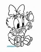 Baby Coloring Rattle Pages Daisy Drawing Disney Babies Printable Color Book Getdrawings Disneyclips Minnie Donald Funstuff sketch template