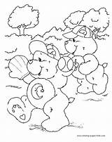Coloring Care Pages Bear Cartoon Bedtime Color Sheets Bears Character Printable Kids Carebears Found sketch template