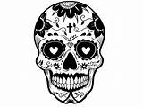 Totenkopf Mexikanischer Wandtattoo Mexikanische Produktdetails sketch template