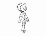 Dressed Suit Child Coloring Coloringcrew sketch template