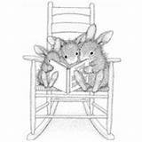 Coloring Mouse Stamps House Mice Adult Grayscale Bunnies Color Colouring Pet Books Pages Digi Penny Animal Cards sketch template