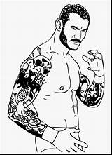 Coloring Pages Orton Randy Getcolorings sketch template