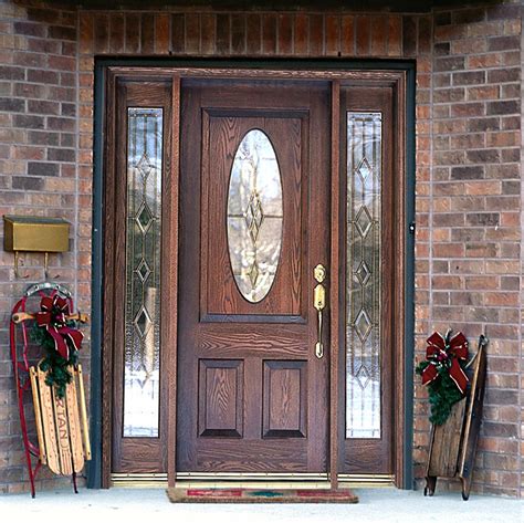 wood exterior doors  glass  stunning addition   home