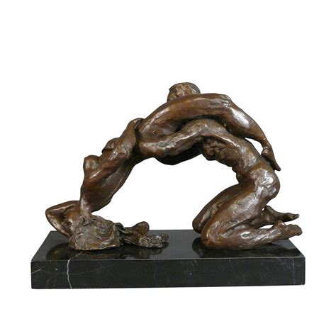 Erotic Bronze Statue A Man And A Woman Making Love