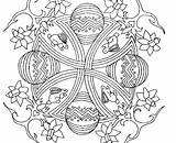 Mandala Easter Coloring Pages Paques Coloriage Adult Colouring Color Adulte Stress Anti Therapy Coloriages Printable Happy Zentangle Secret sketch template