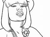 Minaj Nicki Coloring Pages Color Getdrawings Getcolorings sketch template
