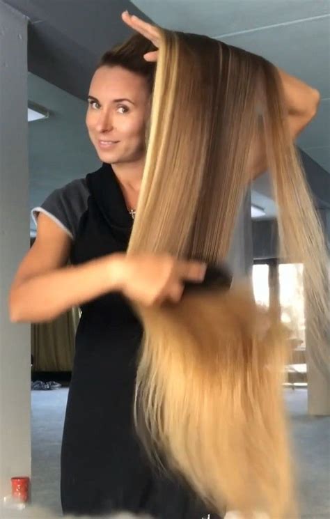 video long blonde silky mane realrapunzels long silky hair