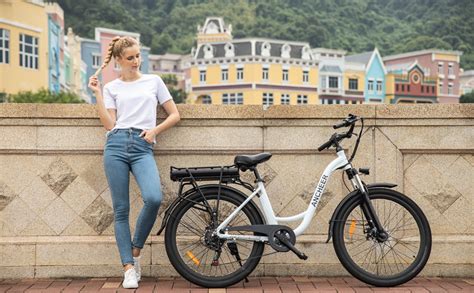 ancheer electric bike  electric city bike removable ah lithium ion battery ebike shuangye