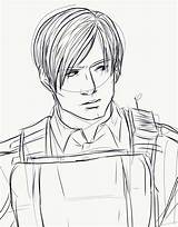 Leon Kennedy Resident sketch template