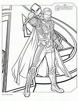 Coloring Pages Avenger Print Popular sketch template