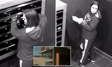 melbourne woman caught on cctv stealing credit cards daily mail online