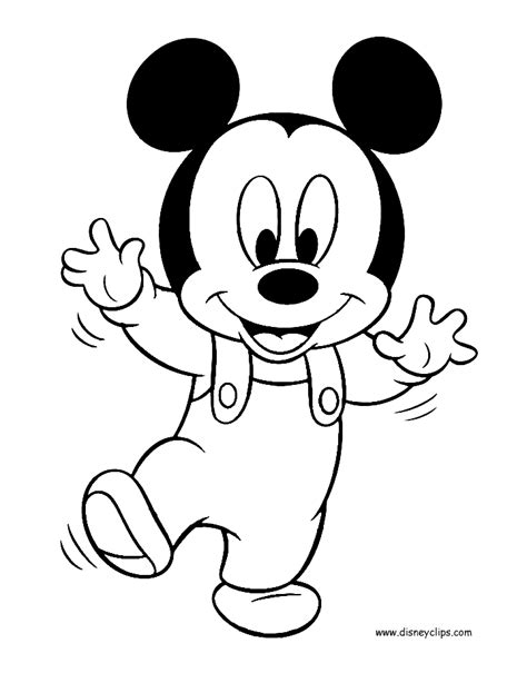 ideas  baby mickey mouse coloring page home family
