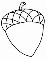 Acorn Coloring Pages Fall Kids Drawing Acorns Print Printable Clipart Clip Template Sheets Preschool Colouring Color Crafts Templates Choose Board sketch template