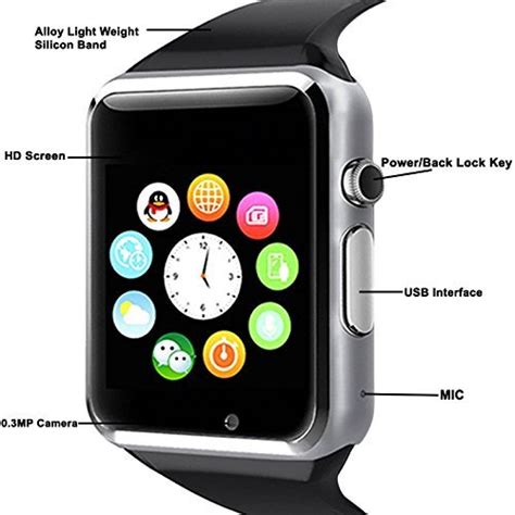 Smart Watch DZ09 2016 Gold Orange White Black Smartwatch
