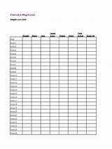 Weight Loss Chart Exercise Pdf Printable Forms Word Templates Handypdf Tracking Edit sketch template