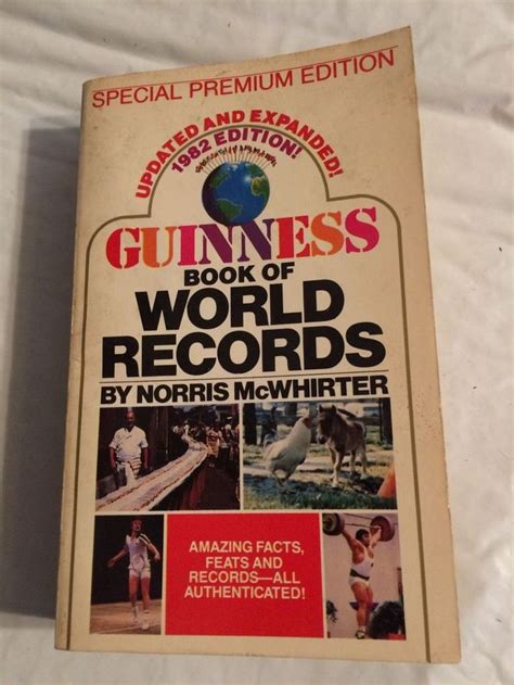 guinness world book of records 1982 edition by norris mcwhirter bantam
