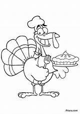 Turkey Kids Coloring Pages Baker Chef Colouring Pitara sketch template