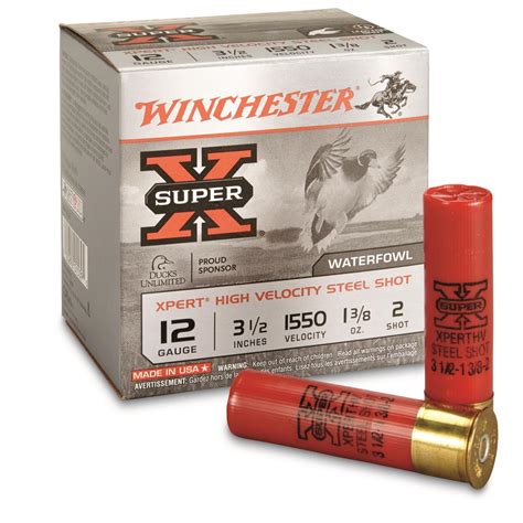 Winchester Xpert Steel 12 Gauge 3 1 2 1 3 8 Oz Waterfowl
