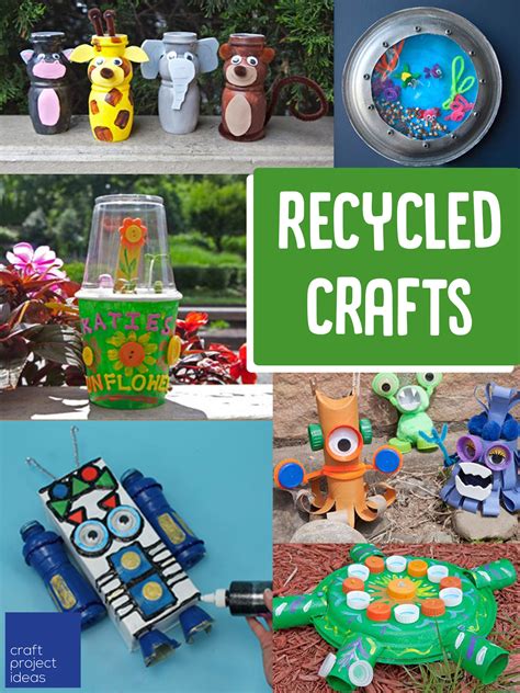 recycled crafts  earth day craft project ideas