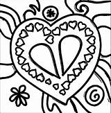 Coloring Stained Heart Wecoloringpage Glass Pages sketch template