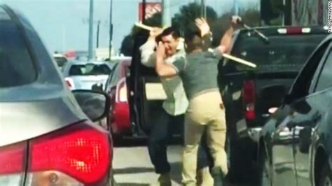 car runs over motorcyle in road rage incident cnn video