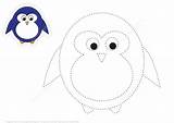 Trace Cartoon Penguin Puzzle Color Games Printable Tracing Drawing Pages Coloring Game Dot Lines Paper Categories sketch template