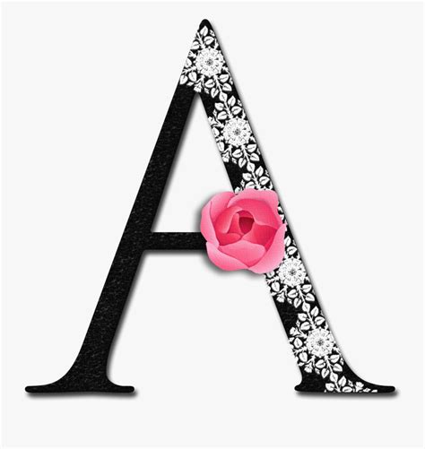 cute girly alphabet letters individual  transparent clipart