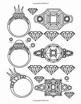 Gems Jewels sketch template