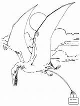 Coloring Jurassic Pages Pterodactyl Pterosaurs Dinosaurs Dinosaur Rhamphorhynchus Flying Rex Pterosaur Drawing Color Printable Print Indominus Animals Coloringpagesonly Getdrawings Tarbosaurus sketch template