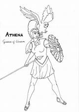 Greek Coloring Pages Athena Goddess Drawing Mythology Gods God Drawings Roman Colorare Da Unit Deviantart Ancient Study Painting Simple Disegni sketch template