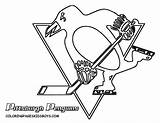 Hockey Penguin Nhl Penguins Calgary Worksheets Printablecolouringpages sketch template