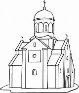 Coloring Church Pages Printable Building Empire State Buildings Drawing Outline Dome Kids School Indiana Jones Medieval Print Color Getdrawings Getcolorings sketch template
