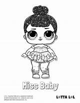Lol Coloring Baby Glitter Miss Pages Surprise Doll Dolls Lotta Series Printable Poppy Color Cute Print Books Pet Choose Board sketch template