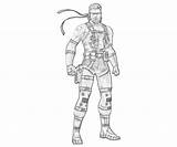 Solid Snake Gear Metal Coloring Characters Pages sketch template