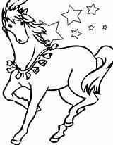Horse Coloring Pages Barbie Horses Printable Print sketch template