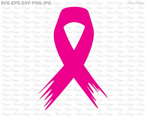 cricut cancer ribbon svg