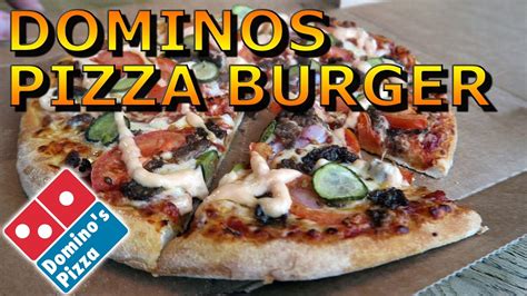 dominos pizza cheeseburger fast food review utrecht netherlands youtube