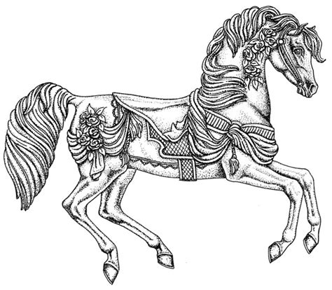 carousel unicorn coloring pages coloring pages
