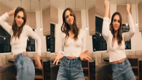 jessica alba goes viral for savage tiktok dance moves